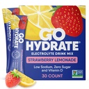 GoHydrate Low Sodium Electrolytes Powder Packets Sugar Free - Instant Hydration Daily Drink Mix - Zero Sugar Flavor Packet Singles with Vitamin D - (Λεμονάδα με μούρα, 30 συσκευασίες)