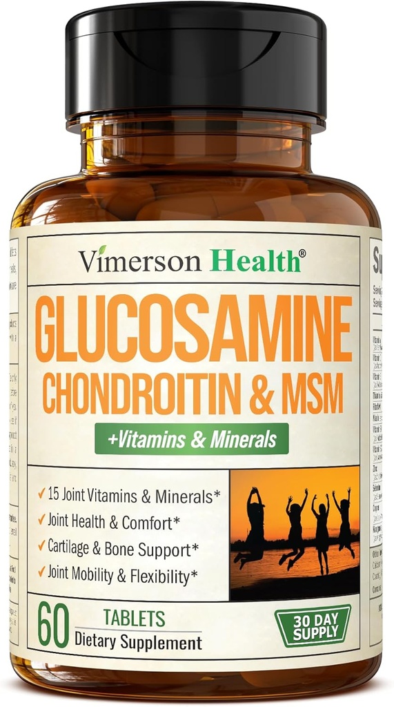 Συμπληρώματα γλυκοζαμίνης MSM Chondroitin – Advanced Joint Supplements for Men and Women w/Glucosamine Sulfate 1000mg, Chondroitin Sulfate & MSM, Vitamin B12 and More for Joint Health – FSA Επιλέξιμες