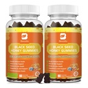 (2 Πακέτο) Μαύρος Σπόρος Θάλασσα Moss Gummies Moss με Ashwagandha, Burdock Root, Linden Honey, Elderberry, Turmeric, Βιταμίνη C, D3 & Ψευδάργυρος - Υποστηρίζει Ανοσία, αρθρώσεις, πέψη, μαλλιά & δέρμα, Vegan Gummies 120