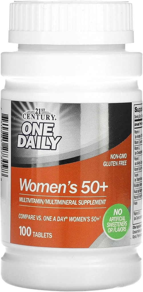 21st Century One Daily Women's 50+ Tablets, 100-Count
