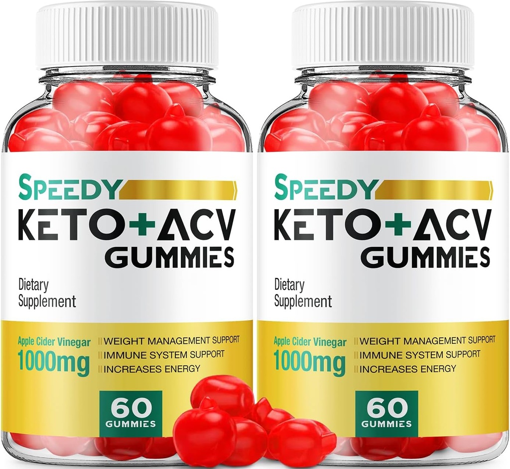 (2 Pack) Speedy Keto ACV Gummies - Advanced Formula Speedy Keto Plus ACV Gummies Apple Cider Vinegar Speedy ACV Συμπλήρωμα διατροφής Άνδρες (120 Gummies)