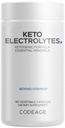 Codeage Keto Electrolytes Supplement – Vegan Electrolyte Tablets w Μαγνήσιο, Κάλιο, Ασβέστιο & Αλάτι - Ηλεκτρολυτικό Αλάτι σε σκόνη Χάπια & Συμπληρώματα Ενυδάτωσης Ποτού - Μη ΓΤΟ Keto Diet - 180 Κάψουλες