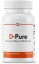 Διακοπή γήρανσης τώρα - D-Pure Formula 125 MCG - Premium Βιταμίνη D3 5000 IU με Λάδι Safflower - Μύες, δόντια και την υγεία των οστών, την υγεία της καρδιάς, και ανοσοποιητική υποστήριξη - 90 Softgels