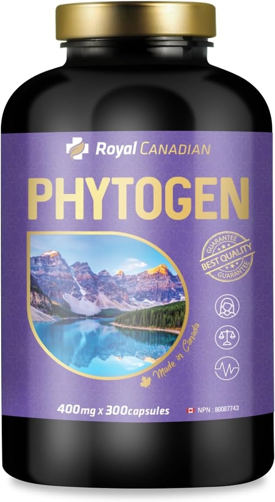ROYAL CANADIAN Phytogen-Premium Γυναικείο συμπλήρωμα υποστήριξης ορμονικής ισορροπίας (300 x 400mg κάψουλες)