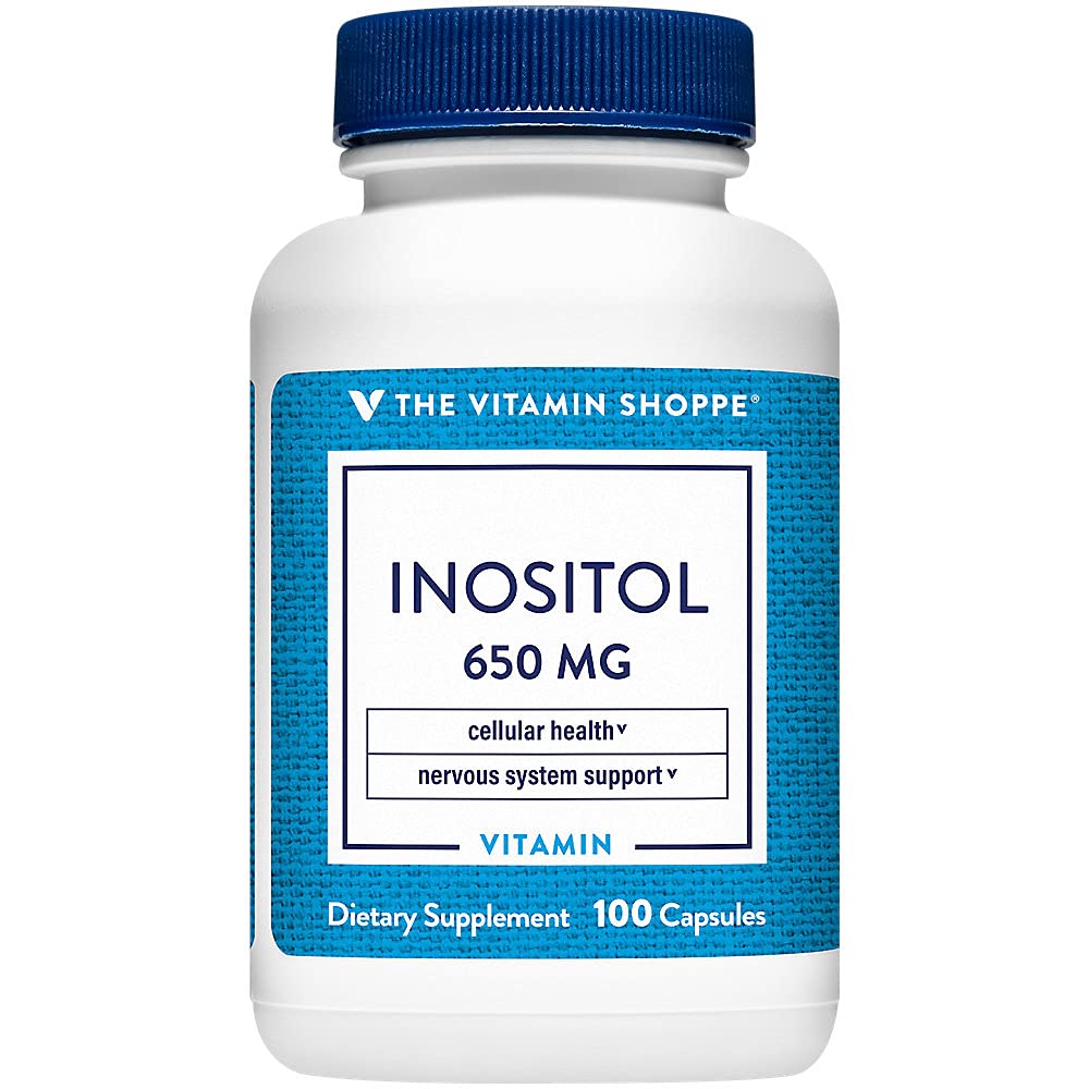 Η βιταμίνη Shoppe Ινοσιτόλη 650MG, υποστηρίζει υγιή ηπατική & κυτταρική λειτουργία (100 κάψουλες)