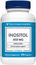Η βιταμίνη Shoppe Ινοσιτόλη 650MG, υποστηρίζει υγιή ηπατική & κυτταρική λειτουργία (100 κάψουλες)