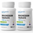 Puregen Labs Μαγνήσιο Taurate 1500mg ανά Σερβίρισμα [Υψηλή Ικανότητα] Σύνολο 360 Veggie Caps, Chelated for Superior Abvortion, Non-GMO, NO Glutten and Dairy 