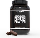 Ashwagandha Protein Powder – 24g Chocolate Protein Powder - Whey Protein Powder with Ashwagandha Powder – Όχι Προστέθηκε Ζάχαρη & Γλουτένη Δωρεάν – 25 Σερβιέτες