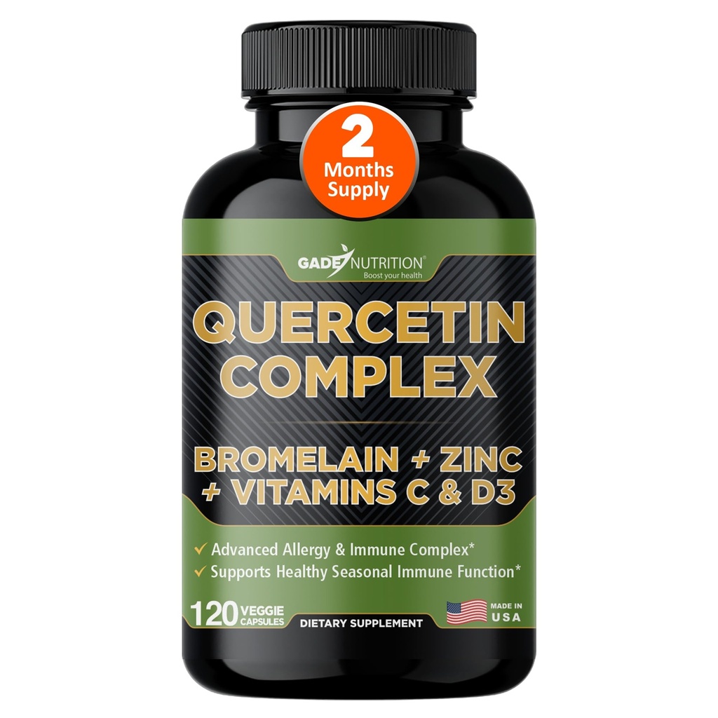 Gade Διατροφή Βιολογική Quercetin με Bromelain Βιταμίνη C και ψευδάργυρος 
