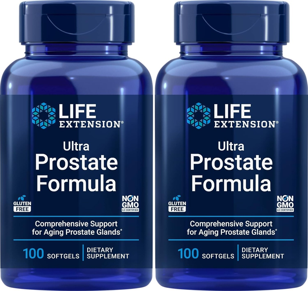 Life Extension Ultra Prostate Formula, 100 Softgels (πακέτο των 2) - Φυσικό συμπλήρωμα για τους άνδρες