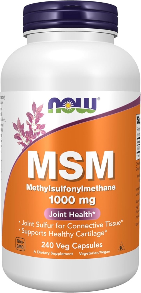 Τώρα τρόφιμα M.S.M 1000mg κάψουλες, 240 CT