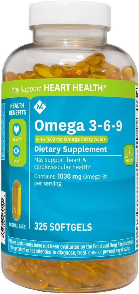 Μέλη Mark Omega 3-6-9 Συμπλήρωμα διατροφής (325 Count)