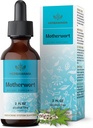 HERBAMAMA Motherwort Tincture - Vegan Motherwort Herb Extract Calm Drops for Women's Support - Μη ΓΤΟ, Αλκοόλ & Συμπλήρωμα Υγρής Χαλαρώσεως χωρίς ζάχαρη, 28-Day Supply