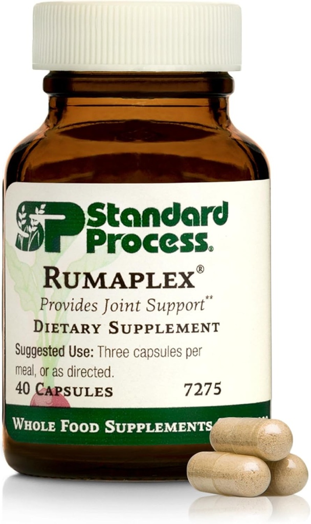 Standard Process Rumaglex - Healthy Liver support Supplement - Συμπλήρωμα υγείας σώματος με βιταμίνη Α & Νιασίνη - Aid Liver Health & Bile Production - 40 Κάψουλες