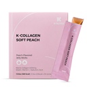K-Nutra K-Collagen Soft Peach (15.9oz, 30 Sticks) - Διακοπές Δώρα - Δέρμα, Μαλλιά, Υγεία Καρφιών, Νόστιμο Ζελέ, Γρήγορη Απορρόφηση. Χαμηλή μοριακή θαλάσσιο κολλαγόνο, βιταμίνη C