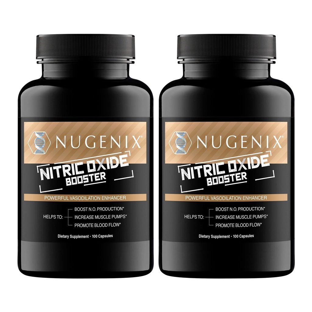 Nugenix Nitric Oxide Booster Supplement - Νιτρικό Οξείδιο ροής, L-αργινίνη, L-Citrulline, Pine Bark Extract - Vasodilator - 200 Count