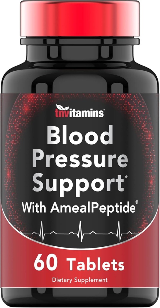 tnvitamins Blood Pressure Support with AmealPeptide® (60 Tablets)
