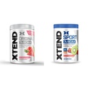 XTEND Original BCAA Powder Watermelon Explosion & Sport BCAA Powder Strawberry Kiwi Splash - Electrolyte Powder for Recovery & Hydration with Amino Acids - 30 Servings