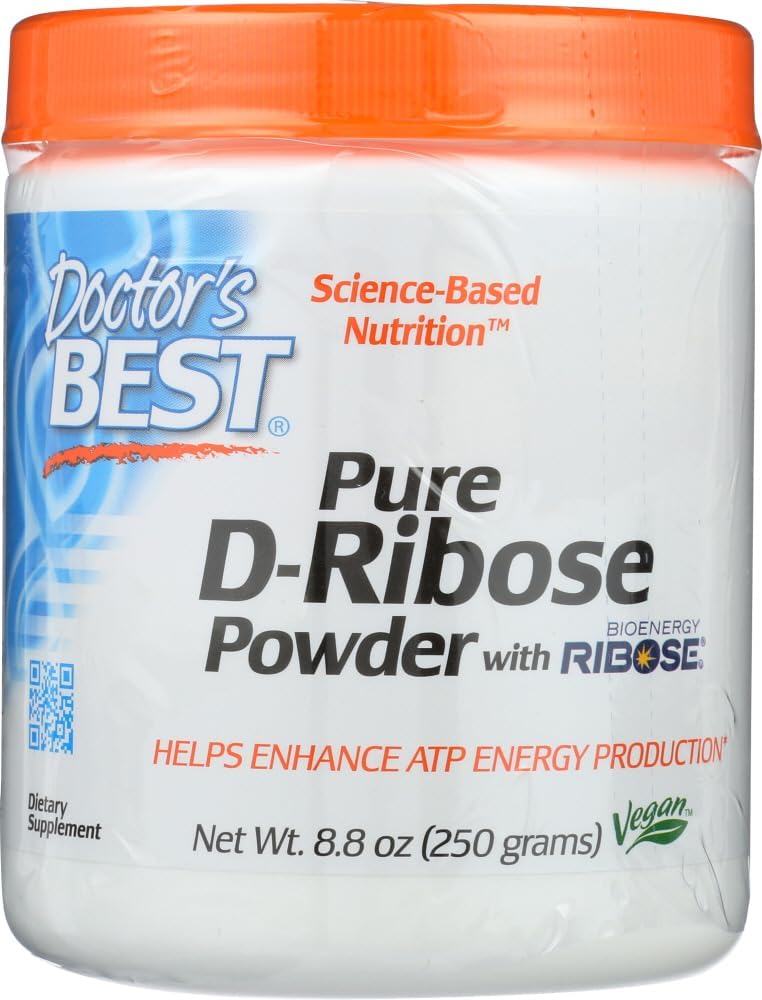 Το καλύτερο D-Ribose του γιατρού με Bioenergy Ribose, μη GMO, Vegan, Χωρίς γλουτένη, Ενεργειακή Ενίσχυση, 250g, 8.8 Ουγγιά (Pack of 1)