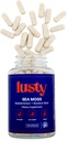 Lusty Nutrition Sea Moss Κάψουλες - American Made - 60 Day Supply - Superboost Formula - Organic Bladderwrack, Burdock Root & Black Pepper Extract - Υγεία των ούρων, Εγκέφαλος / Γνωστική ενίσχυση - Ανοσία