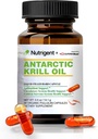 Έλαιο κριλ Ανταρκτικής 350 mg, οργανικές κάψουλες υγρής πλήρωσης, Omega-3 EPA, DHA, Ασταξανθίνη και φωσφολιπίδια συμπλήρωμα, υποστήριξη καρδιά, εγκέφαλος & κοινή υγεία, χωρίς ψαρική επίγευση, 30 κόμης