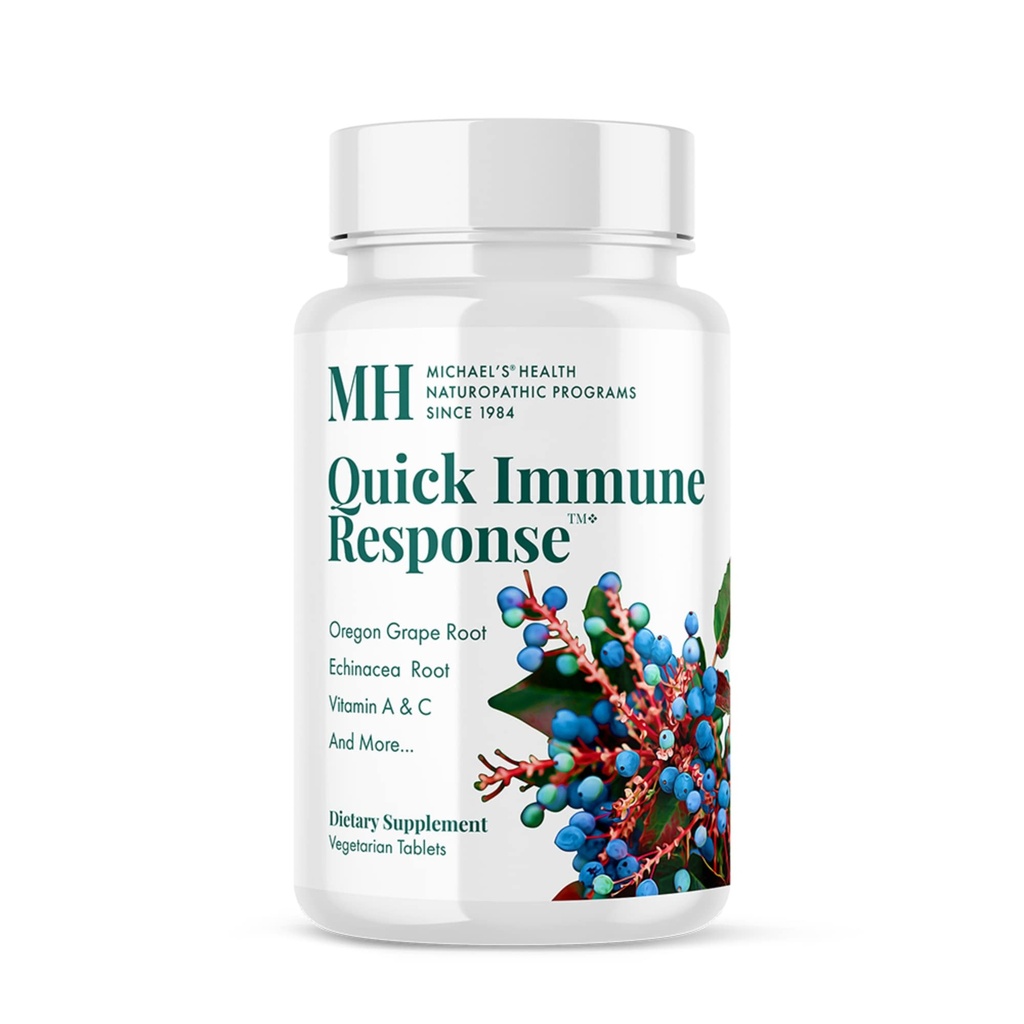 Michael's Health Naturopathic Programs Quick Immune Response - 120 Vegetarian Tablets - Immune System Support - With Vitamin A, Vitamin C & Zinc - 40 Servings