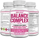 Συγκρότημα Ισορροπίας για γυναίκες, Candida Cleanse & Κολπική Συμπλήρωμα Διατροφής Υγείας, Φυσική Φόρμουλα με Ρίγανο, Καπρυλικό Οξύ, Αλόη, Προβιοτικά & Ένζυμα για την υποστήριξη της ουρικής και ανοσοποιητικής υγείας, 60 κάψουλες