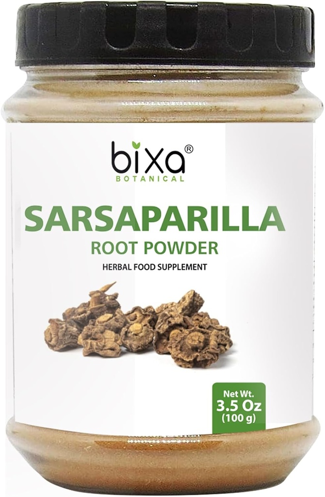 BOXA BOTANICAL Sarsaparilla Root Powder (HEMIDESMUS INDICUS) - 100g(3.5 Oz) Συσκευασία του 1