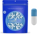 Capsuline Χρώμα μεγέθους 0 Κενό Ζελατίνη κάψουλες μπλε / λευκό 10000 Count 