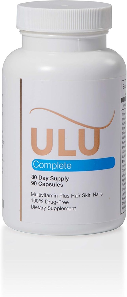 Complete Multivitamin for Men & Women: All-Natural & Cruelty Free with Biotin, Collagen, Keratin, & More - Promotes Hair Growth & Thickness - 90 Capsules (30-Day Supply)