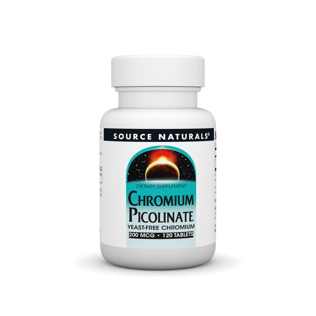 Πηγές Naturals Chromium Picolinate 200 McG Tablet, 120 Count