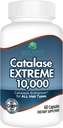 Best Earth Naturals Catalase Extreme Supplement 10,000 with Saw Palmetto, Biotin, Fo-Ti, PABA - Hair Supplements for Strong Hair - 60 Capsules (30-Day Supply)