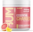 RAW Pro-Engageout Powder, Essential CHARGED (Citrus Grapefruit) - Preworkout Supplement for Men, Women - Υποστηρίζει Focus, Mood, Performance - Καφεΐνη, Alpha-GPC, L-Citrulline, Beta Alanine (25 Services)