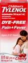 Παιδική Tylenol Liquid Pain Relief & Fever Medicine, στοματική αναστολή, Dye-free, Acetaminophen, No Aspirin, No Ibuprofen, No High Fructose Corn Syrup; Cherry Flavor, 8 fl. oz.; Συσκευασία των 1