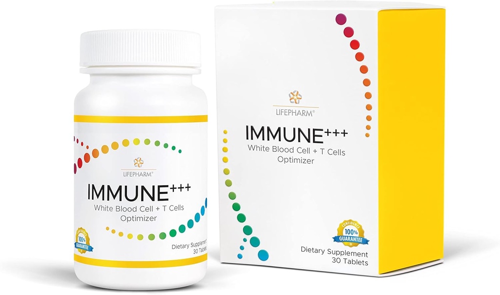 IMMUNE+++ Vital Essentials Vitamin C Supplement - 500mg - Boost Immunity with 3 Powerful Blends of Herbal and Botanical Ingredients - Increase White Blood Cells and T Cells - 30 Tablets