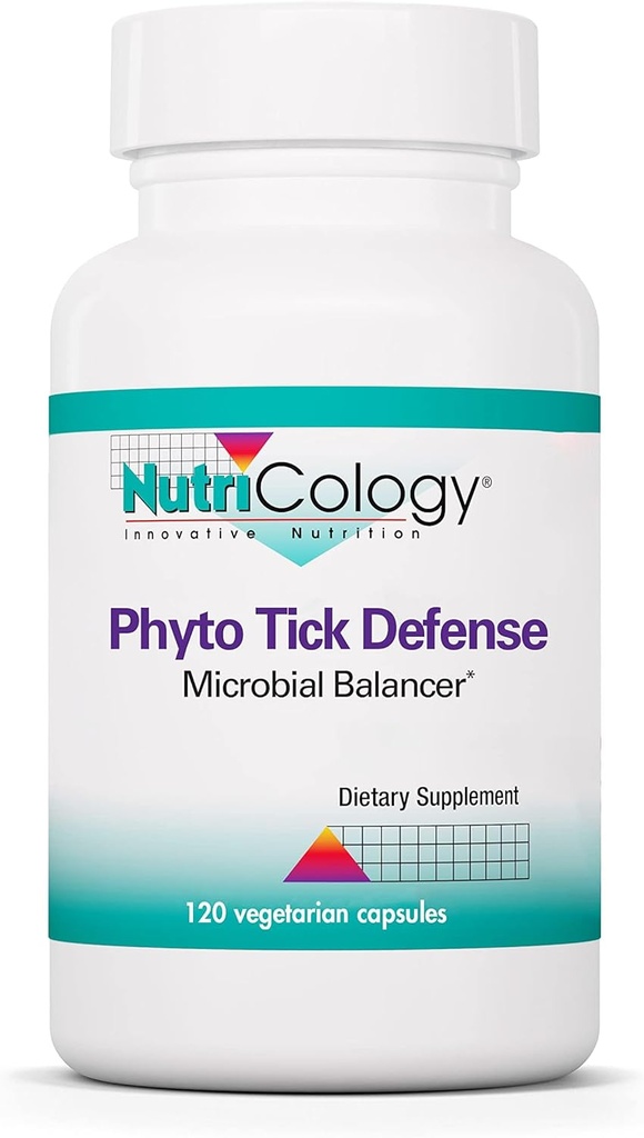 Nutricology - Phyto Tick Defense Supplement - Mushroom Complex, Mushroom Extract, Lions Mane, Cordyceps, Beta Glucans, Vegetarian Capsles - 120 Count