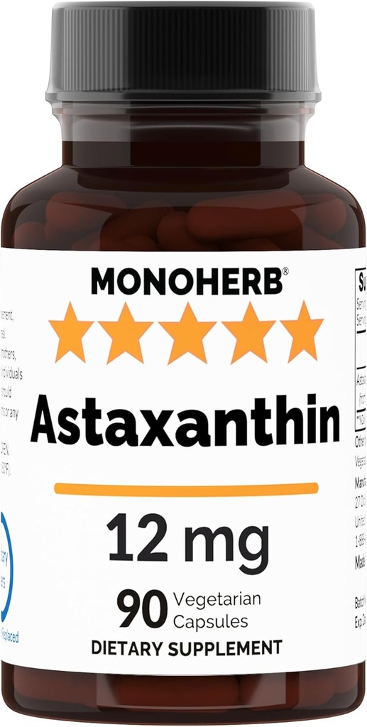 Ασταξανθίνη 12 mg - 90 Κάψουλες Veg