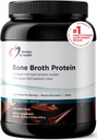 Designs for Health Broth Protein Powder – 21g Grass-Fed, Collagen-Rich Beef Protein Isolate - Σοκολάτα, Παλαιό, Μη ΓΤΟ, Γαλακτοκομικά-Δωρεάν (30 μερίδες / 810g)