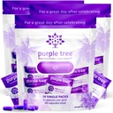 Purple Tree Post-Celebration Wellness | Liver Support, Hydration & Replenisher | Dihydromyricetin DHM, Milk Thistle, Electrolytes, Vitamins | Bachelorette & Bachelor Party Kits, 30 Packets (120 pills)