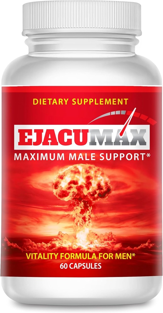 Ejacumax Vitality- Προγεννητικές Βιταμίνες για Άνδρες-φόρμουλα γονιμότητας - Άντρας Τόμος Semen Ενισχυτής- Υψηλής Ικανότητας Κόμβος σπέρματος Ενίσχυση της διαμόρφωσης- Όλα φυσικά και αποτελεσματικά- 60 κάψουλες
