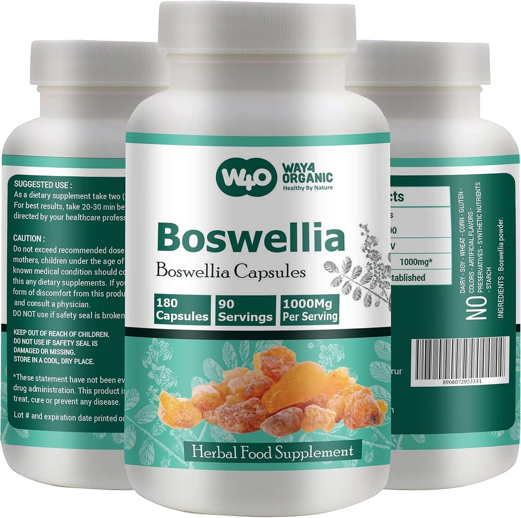 Boswellia Κάψουλες 500mg 180 Κάψουλες 90 Ημέρες Υπηρεσίες (πακέτο του 1)
