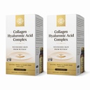 SOLGAR Collagen Hyaluronic Acid Complex - 30 δισκία, Συσκευασία των 2 - Μη ΓΤΟ, Χωρίς γλουτένη, Χωρίς γαλακτοκομικά - 60 συνολικές μερίδες