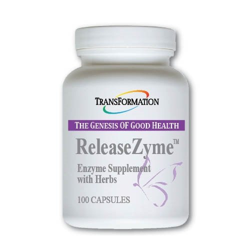 Transformation The Genesis of Good Health Enzymes ReleaseZyme Blend Supplement with Natural Herbs, Advanced Digestive Support Formula with Protease, Break Down Proteins, Plant Based, 100 Κάψουλες