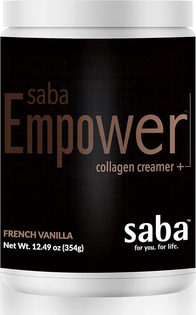 Saba Empower Smart Collagen Coffee Creamer -Powered with Hydrolyzed Collagen, Peptides, Grass-Fed Butter, MCT from Organic Coconut, Υποστηρίζει υγιή δέρμα, νύχια, δέρμα, και αρθρώσεις. - 30 Υπηρεσίες