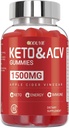 Keto ACV Gummies, Μηλίτης Ξίδι & Βιταμίνη B12 B6 - για άνδρες & γυναίκα - 60 κόμης