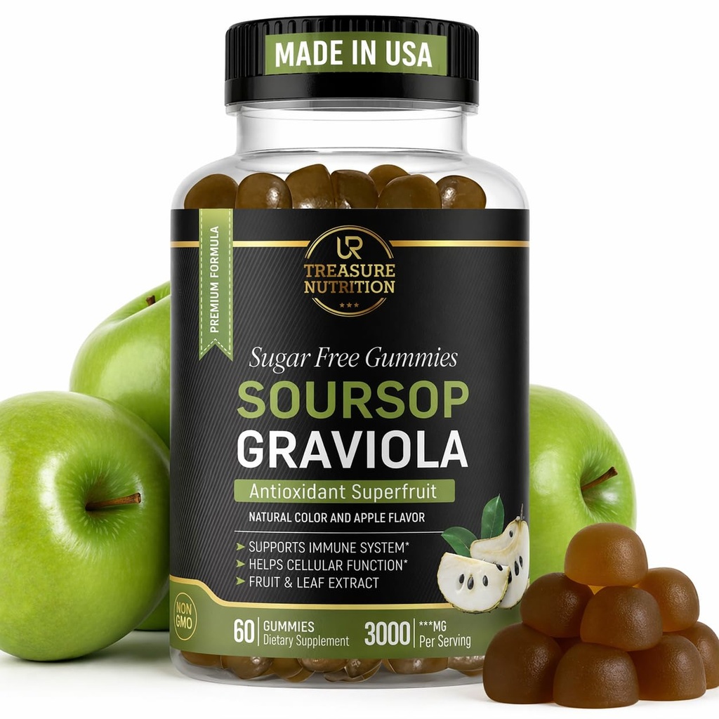 Φύλλα ανθέων & Καρπούζι - 3000mg εκχύλισμα αυγοτάραχου - συμπλήρωμα Graviola - Φρούτα και φύλλα αυγοτάραχου - 60ct - Χωρίς ζάχαρη - Χωρίς γλουτένη – Μη ΓΤΟ – Φιλικά προς τους χορτοφάγους