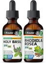BIO KRAUTER Ιερός Βασίλειος Βάμμα 2 Fl. Oz. & Rhodiola Rosea Βάμμα 2 Fl. Oz.