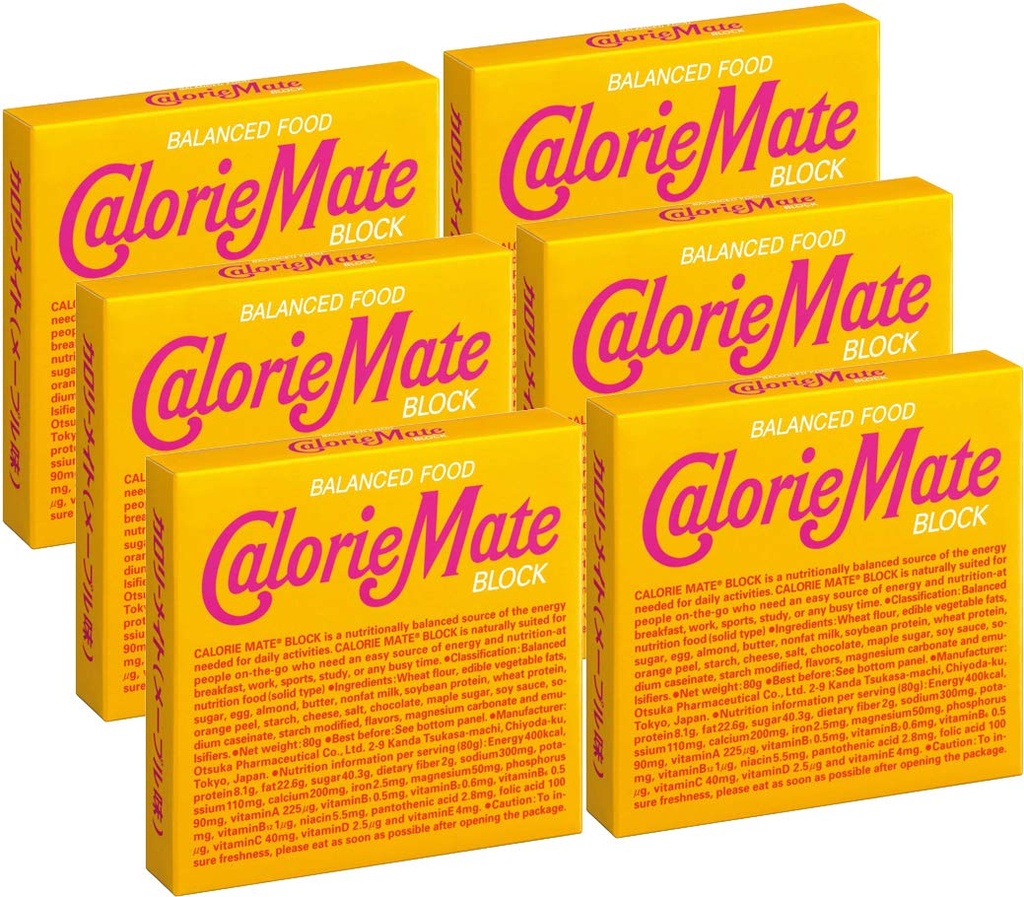 Otsuka Calorie Mate Ισορροπημένο σφένδαμο τροφίμων 2.82oz/80g (6 Συσκευασία)