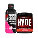 PROSUPPS L-Carnitine 3000 Διεγερτικές Δωρεάν Υγρές Σφηνές (Dragon Fruit) και ο κ. Hyde Signature Series Pre-Workout Ενεργειακό Ποτό σε σκόνη (Fruit Punch) Bundle