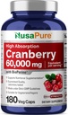 NusaPure Cranberry 60.000 mg 180 Veg Caps (Βιοπερίνη, μη ΓΤΟ, Vegan)